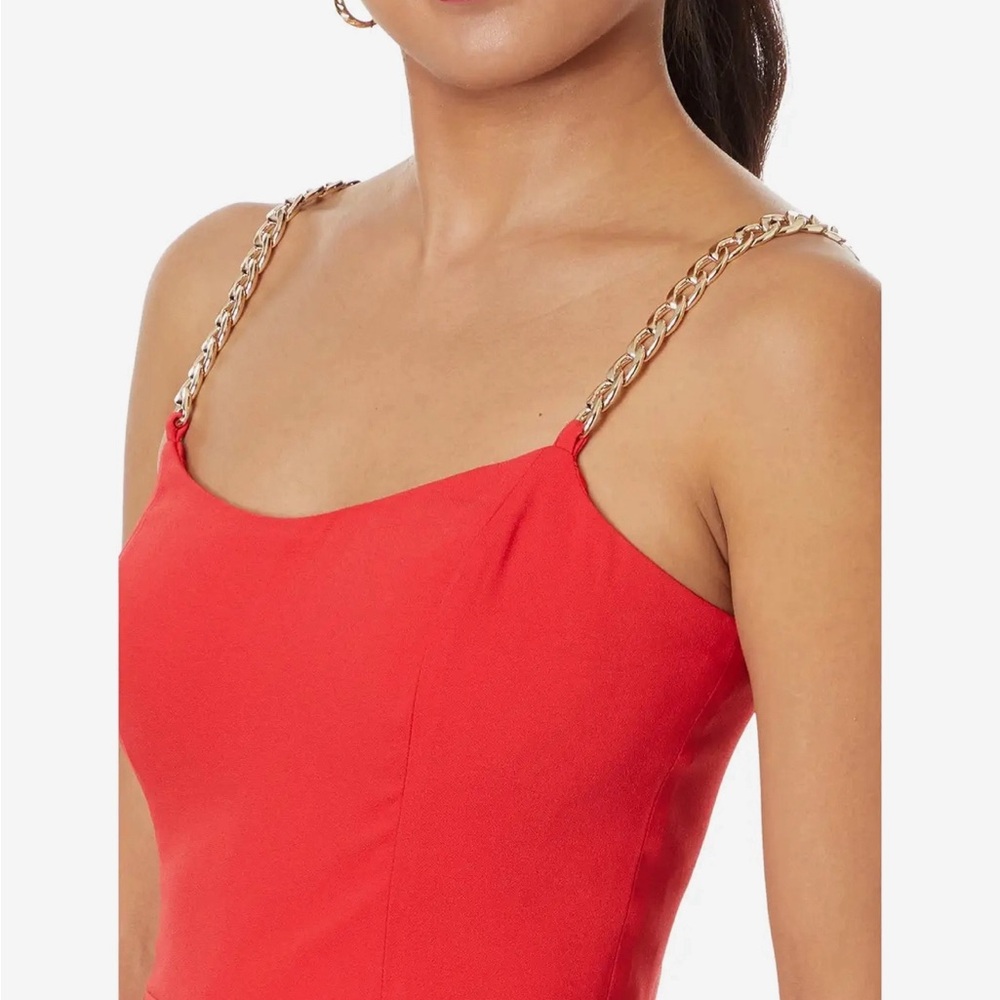 Lily Pulitzer beautiful red romper. Red tie belt not shown - Picture 3 of 5